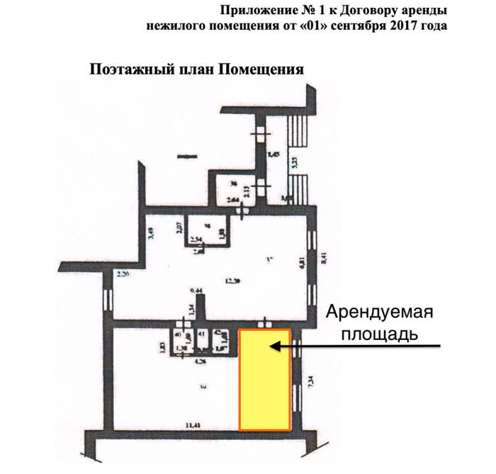 Что такое договор аренды на часть нежилого помещения